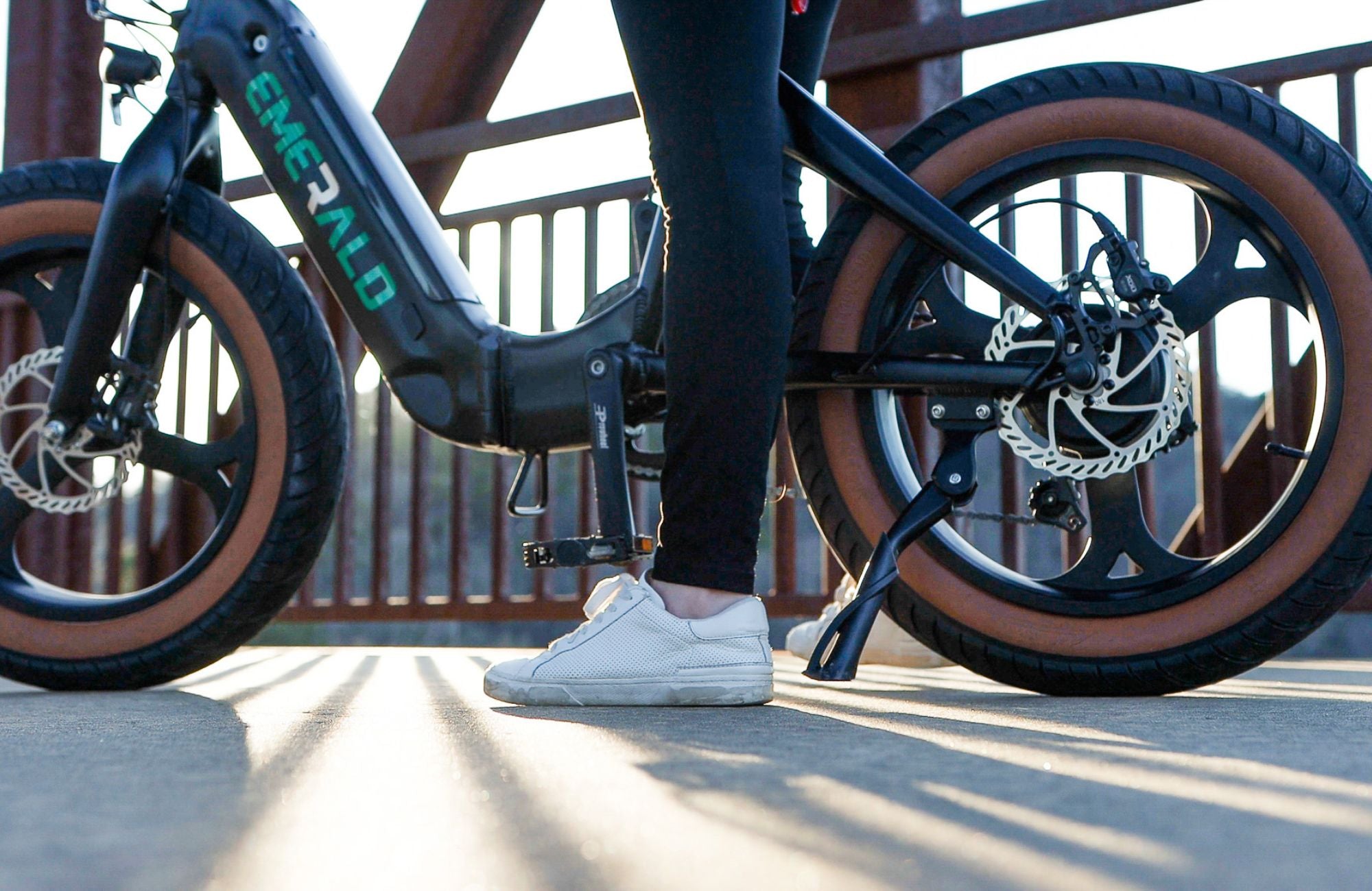 Up-close shot of Emerald Ebike maintenance
