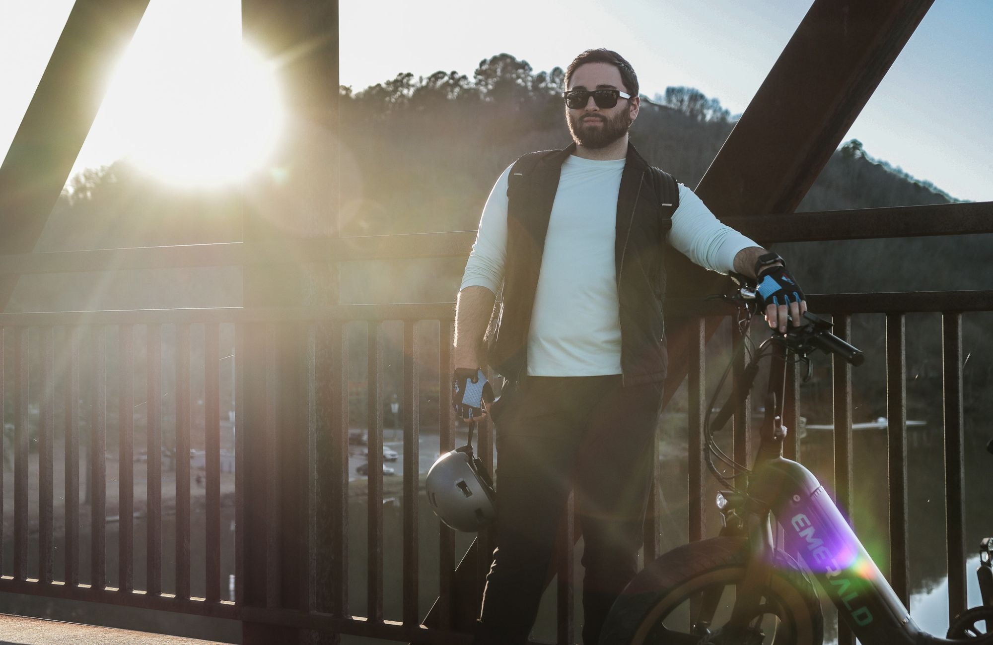 Man enjoying the benefits of an Emerald ebike