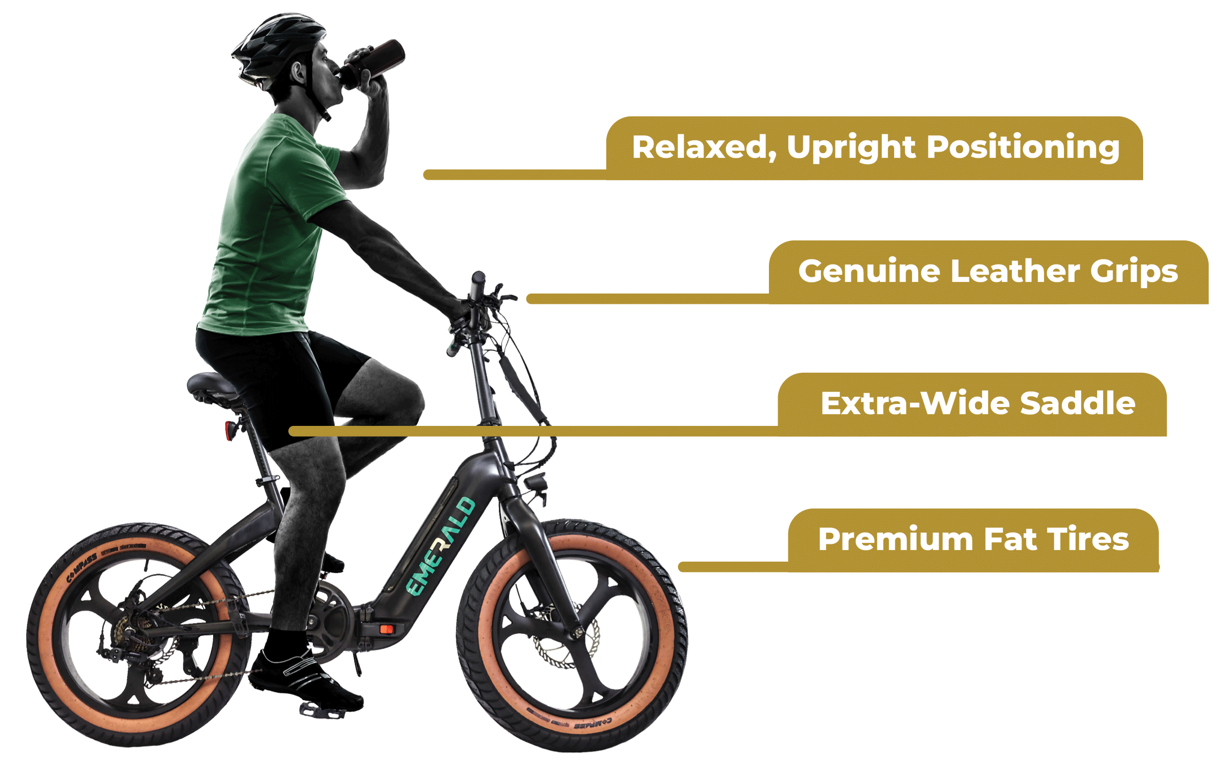 The Emerald E-bike has plenty of great features.
